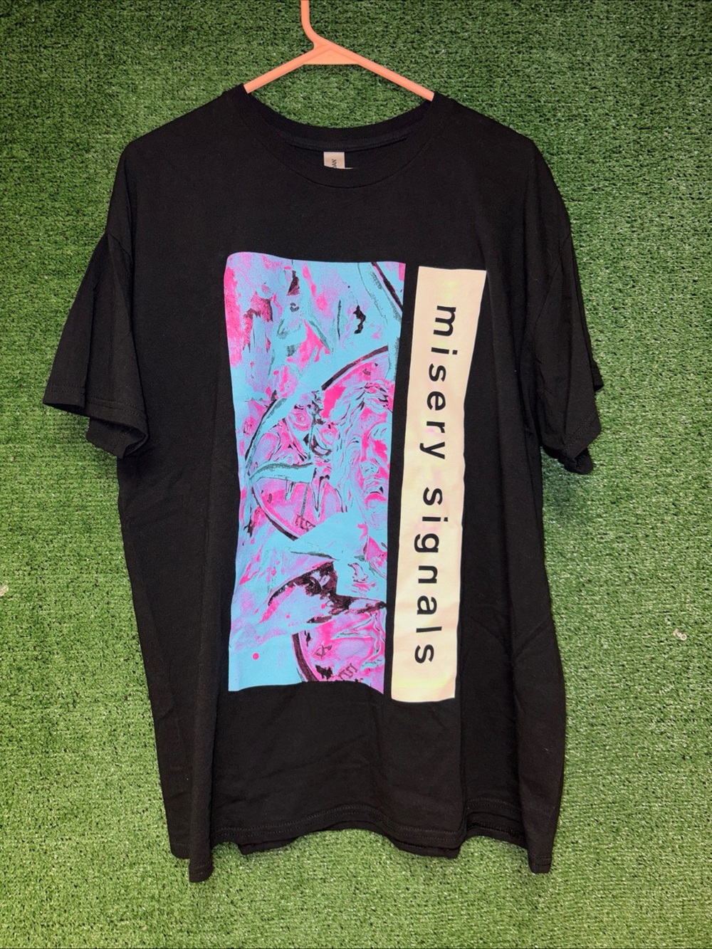 Misery Signals NIN 2020 Black Shirt XL. Gildan tag Hardcore Metalcore Punk